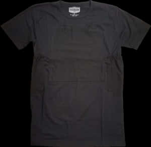 Black Crew Neck T Shirt PNG image with transparent background
