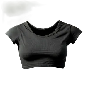 Black Crop Top Aesthetic Png 81 PNG Image