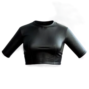 Black Crop Top B PNG Image