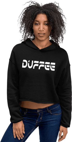 Image Of Duffee Crop Top Hoodie - Hoodie, HD Png Download PNG image with transparent background