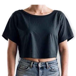 Black Crop Top Silhouette Png 63 PNG Image