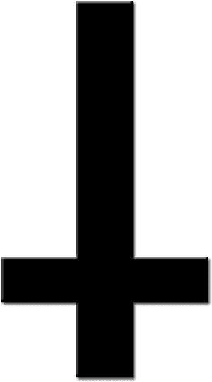 Cross Of Saint Peter Christian Cross Satanism Christianity - Atheist Upside Down Cross, HD Png Download PNG image with transparent background