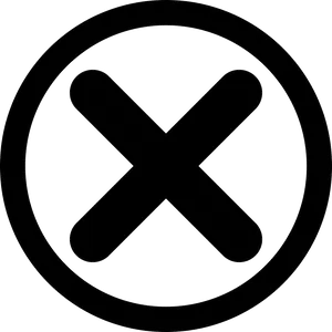 Black Cross Symbol PNG Image