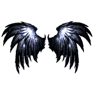Black Demon Angel Wings PNG 5 PNG image with transparent background