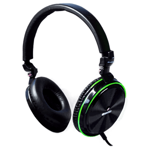 Black DJ Headphones PNG 64 PNG