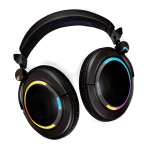 Black Dj Headphones Png Efy PNG Image