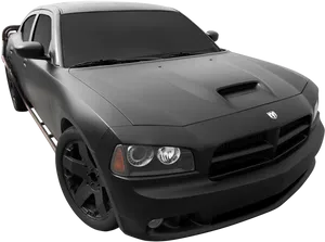 Black Dodge Charger Fast Furious PNG Image