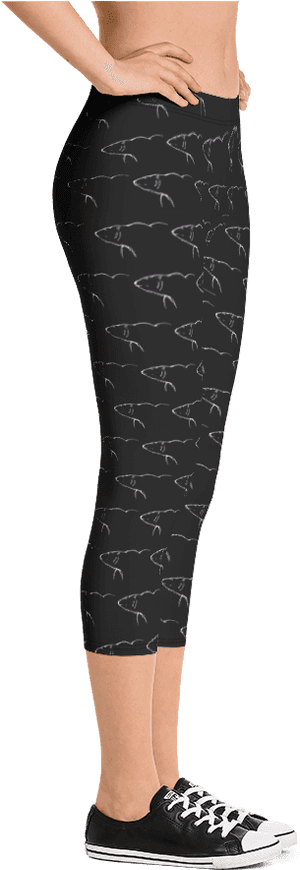 Bear Leggings Hold Fast 2 Mockup Right Sneakers White - Leggings, HD Png Download PNG with transparent background
