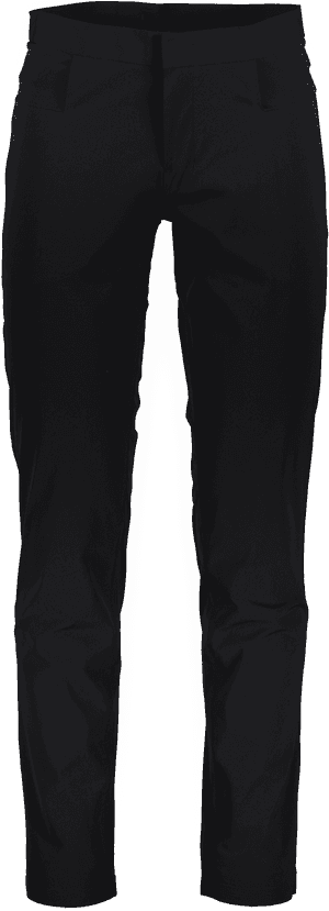 Black Dress Pants Front View PNG with transparent background