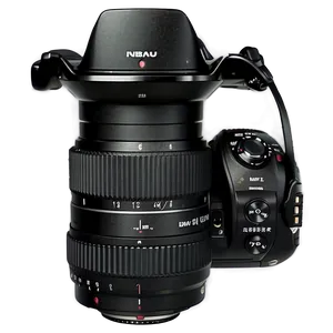 Black Dslr Camera Png Yfv PNG Image