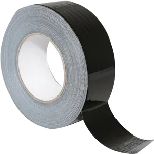 Black Duct Tape Roll PNG Image