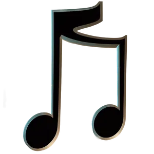 Black Eighth Note Illustration Png 82 PNG Image