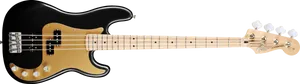 Black Electric Bass Guitar PNG Image