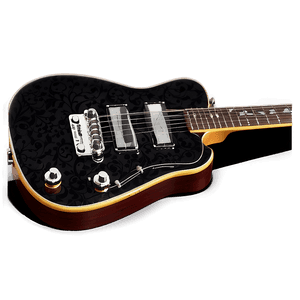 Black Electric Guitar PNG jhh17 PNG image with transparent background