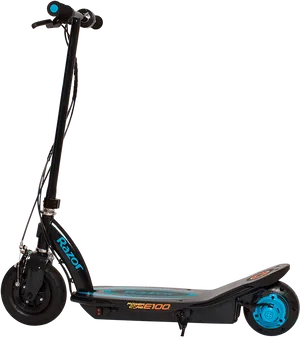 Black Electric Scooter Razor E100 PNG Image