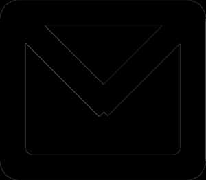 Black Email Icon Simple PNG