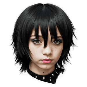 Black Emo Haircut PNG 05252024 PNG