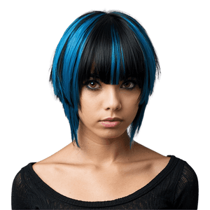 Black Emo Haircut PNG orj PNG