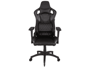 Black Ergonomic Gaming Chair PNG with transparent background