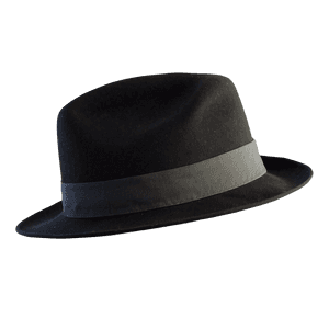 Black Fedora PNG 05252024 PNG image with transparent background