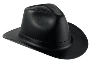 Black Felt Cowboy Hat PNG image with transparent background