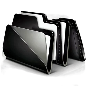 Black Folder Icon Png Qgh PNG Image