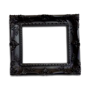 Black Frame Portrait Png 86 PNG Image