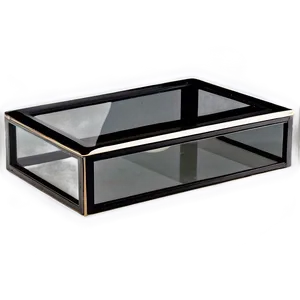 Black Framed Glass Box Png Mvg90 PNG Image