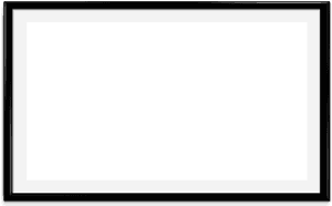 Black Frameon Teal Background PNG