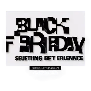 Black Friday B PNG Image