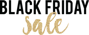 Black Friday Glitter Sale Text PNG Image