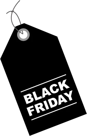 Black Friday Sale Tag PNG Image