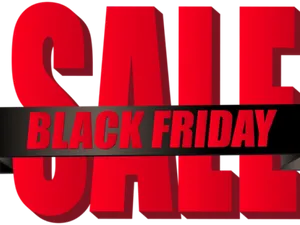 Black Friday Sale3 D Text PNG Image