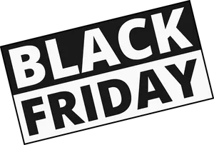 Black Friday Signage PNG Image