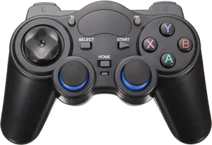 Black Game Controller Transparent Background PNG Image