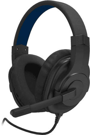 Black Gaming Headsetwith Microphone PNG