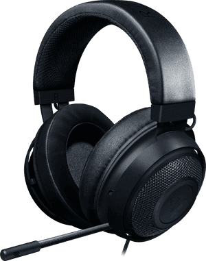 Black Gaming Headsetwith Microphone PNG