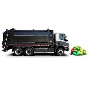 Black Garbage Truck Png Vwb PNG Image