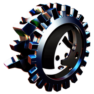 Black Gear Icon PNG 05252024 PNG image with transparent background