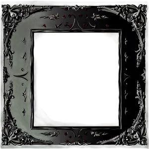 Black Gothic Frame Png Qtx91 PNG Image