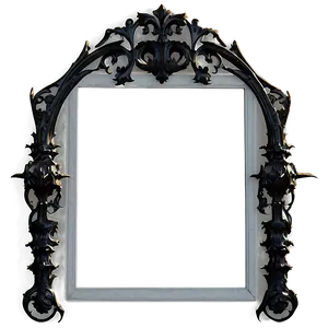 Black Gothic Frame Png Unh PNG Image