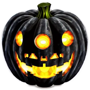 Black Halloween Pumpkin Png 06282024 PNG Image