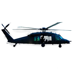 Black Hawk Helicopter At Dawn Png Sef83 PNG Image