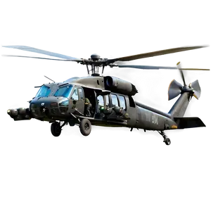 Black Hawk Helicopter In Desert Png Mpd PNG Image