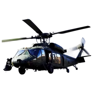 Black Hawk Helicopter Silhouette Png 90 PNG Image