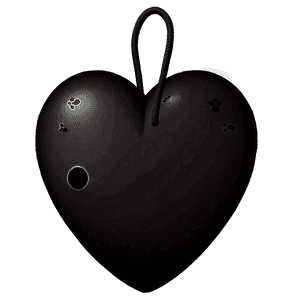 Black Heart Emoji Illustration PNG 05042024 PNG image with transparent background