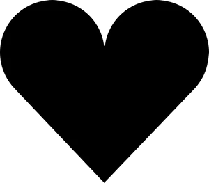 Black Heart Transparent Background.png PNG Image