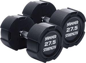 Hammer Strength Rubber Dumbbells, HD Png Download PNG