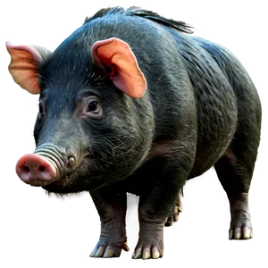 Black Hog Png Vdg45 PNG Image