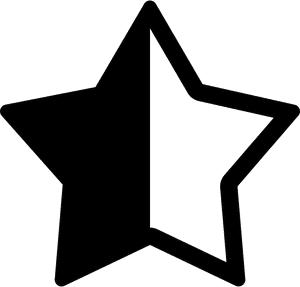 Star Half Svg Png Icon Free Download - Icon, Transparent Png PNG
